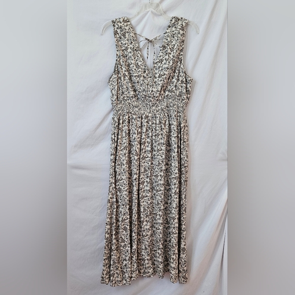 Old Navy Floral Maxi Dress Womens XL NWT Cottagecore Peasant Prairiecore Fall - Picture 10 of 11